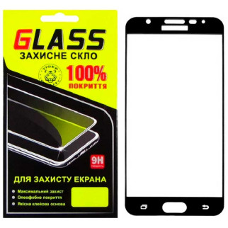 Защитное стекло Full Screen Samsung J7 Prime G610, G611 black Glass - Інтернет-магазин спільних покупок ToGether