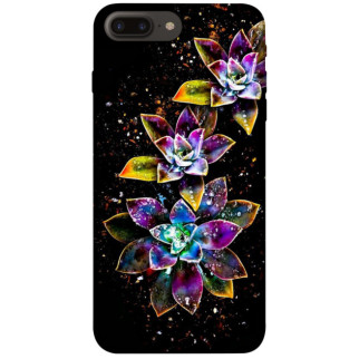 Чохол itsPrint Flowers on black для Apple iPhone 7 plus / 8 plus (5.5") - Інтернет-магазин спільних покупок ToGether