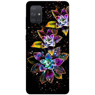 Чохол itsPrint Flowers on black для Samsung Galaxy A71 - Інтернет-магазин спільних покупок ToGether