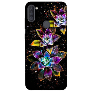 Чохол itsPrint Flowers on black для Samsung Galaxy A11 - Інтернет-магазин спільних покупок ToGether