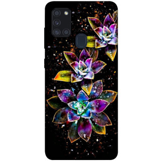 Чохол itsPrint Flowers on black для Samsung Galaxy A21s - Інтернет-магазин спільних покупок ToGether