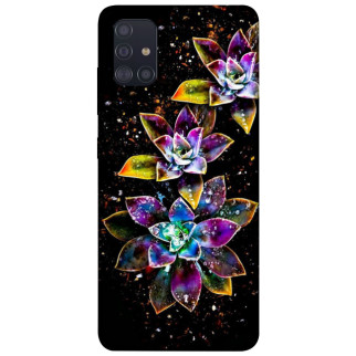 Чохол itsPrint Flowers on black для Samsung Galaxy A51 - Інтернет-магазин спільних покупок ToGether