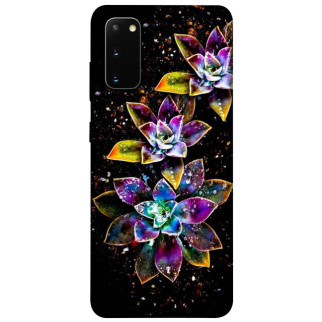 Чохол itsPrint Flowers on black для Samsung Galaxy S20 - Інтернет-магазин спільних покупок ToGether
