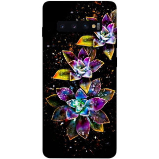 Чохол itsPrint Flowers on black для Samsung Galaxy S10+ - Інтернет-магазин спільних покупок ToGether