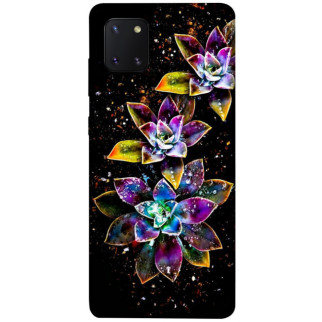 Чохол itsPrint Flowers on black для Samsung Galaxy Note 10 Lite (A81) - Інтернет-магазин спільних покупок ToGether