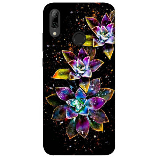 Чохол itsPrint Flowers on black для Huawei P Smart (2019) - Інтернет-магазин спільних покупок ToGether