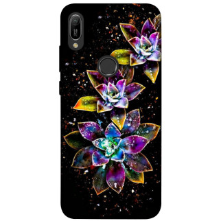 Чохол itsPrint Flowers on black для Huawei Y6 (2019) - Інтернет-магазин спільних покупок ToGether