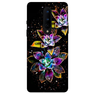 Чохол itsPrint Flowers on black для OnePlus 8 - Інтернет-магазин спільних покупок ToGether