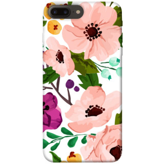 Чохол itsPrint Акварельні квіти для Apple iPhone 7 plus / 8 plus (5.5") - Інтернет-магазин спільних покупок ToGether