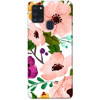 Чохол itsPrint Акварельні квіти для Samsung Galaxy A21s - Інтернет-магазин спільних покупок ToGether