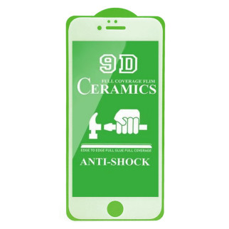 Защитное стекло Ceramics 9D Full Glue iPhone 6 Plus white - Інтернет-магазин спільних покупок ToGether