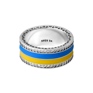 Срібна каблучка "З Україної у серці" - Інтернет-магазин спільних покупок ToGether