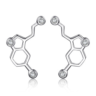 Срібні сережки з кубічним цирконієм - Інтернет-магазин спільних покупок ToGether