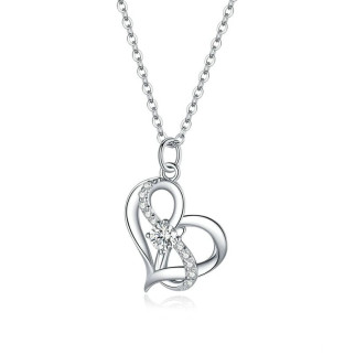 Срібне намисто "Серце нескінченність" - Інтернет-магазин спільних покупок ToGether