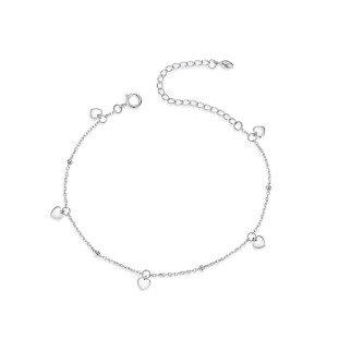 Срібний браслет "Сердечки" - Інтернет-магазин спільних покупок ToGether