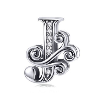Срібна намистина "Літера J" - Інтернет-магазин спільних покупок ToGether