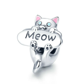 Срібна намистина "Милий котик" - Інтернет-магазин спільних покупок ToGether