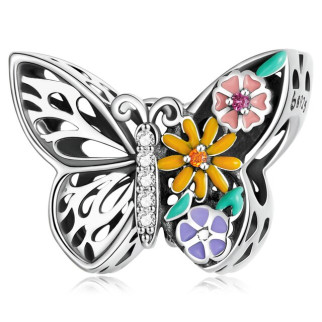 Срібна намистина "Метелик" - Інтернет-магазин спільних покупок ToGether