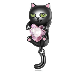 Срібна намистина "Чорна кішка" - Інтернет-магазин спільних покупок ToGether