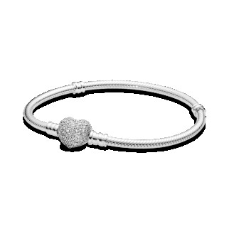 Срібний браслет Сяюче серце - Інтернет-магазин спільних покупок ToGether