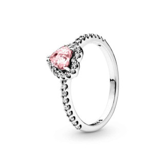 Срібне кільце "Рожеве серце" 52 - Інтернет-магазин спільних покупок ToGether