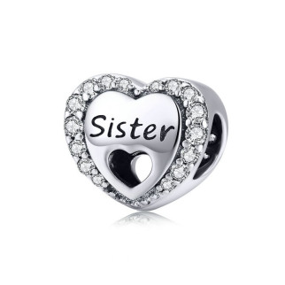 Срібна намистина "Сестра" - Інтернет-магазин спільних покупок ToGether