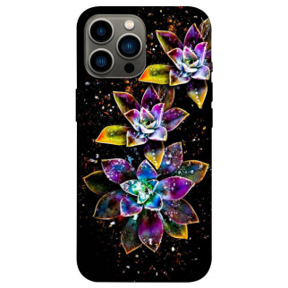 Чохол itsPrint Flowers on black для Apple iPhone 12 Pro Max (6.7") - Інтернет-магазин спільних покупок ToGether