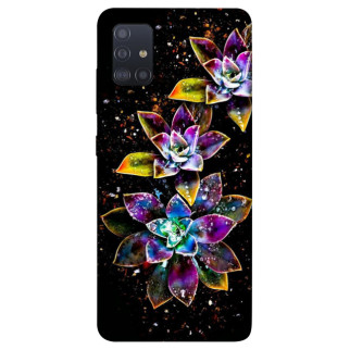 Чохол itsPrint Flowers on black для Samsung Galaxy M51 - Інтернет-магазин спільних покупок ToGether