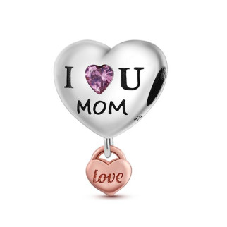 Срібна намистина "Я люблю тебе, мамо" - Інтернет-магазин спільних покупок ToGether