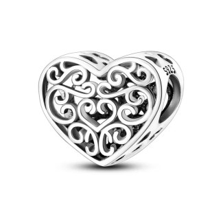 Срібна намистина "Серця" - Інтернет-магазин спільних покупок ToGether