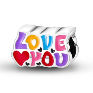 Срібна намистина "Я тебе кохаю" - Інтернет-магазин спільних покупок ToGether