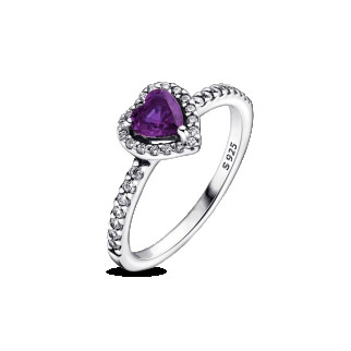 Срібне кільце "Пурпурове серце" 50 - Інтернет-магазин спільних покупок ToGether