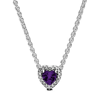 Срібне намисто "Пурпурне серце" - Інтернет-магазин спільних покупок ToGether