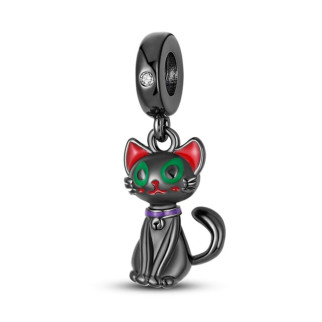 Срібна намистина "Чорна кішка" - Інтернет-магазин спільних покупок ToGether