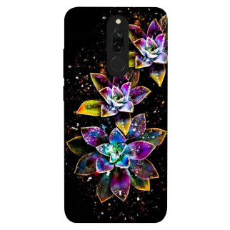 Чохол itsPrint Flowers on black для Xiaomi Redmi 8 - Інтернет-магазин спільних покупок ToGether