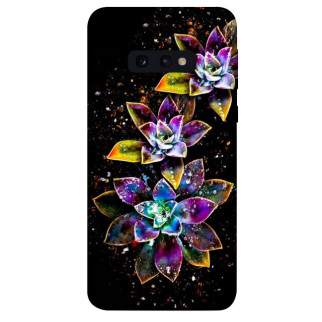 Чохол itsPrint Flowers on black для Samsung Galaxy S10e - Інтернет-магазин спільних покупок ToGether