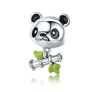 Срібна намистина "Панда та бамбук" - Інтернет-магазин спільних покупок ToGether