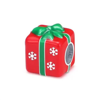 Срібна намистина "Новорічний дарунок" - Інтернет-магазин спільних покупок ToGether
