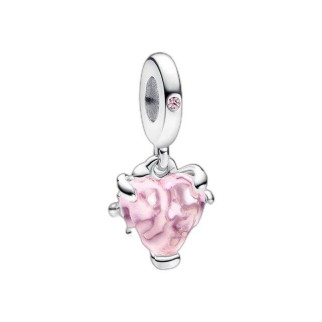 Срібна намистина-підвіска "Родинне дерево й рожеве серце" - Інтернет-магазин спільних покупок ToGether