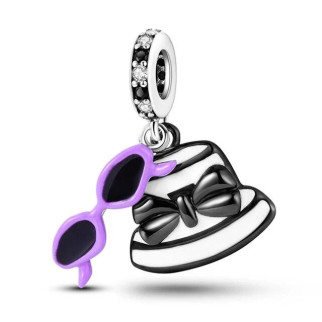 Срібна намистина-підвіска "Капелюшок та окуляри" - Інтернет-магазин спільних покупок ToGether