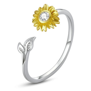 Срібне кільце "Сонячна квітка" - Інтернет-магазин спільних покупок ToGether