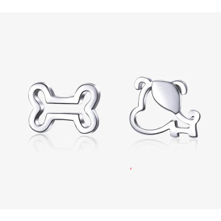 Срібні сережки "Миле цуценя" - Інтернет-магазин спільних покупок ToGether