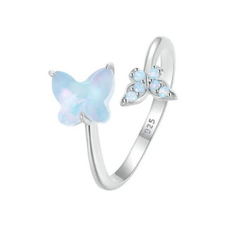 Срібна каблучка "Блакитні метелики" - Інтернет-магазин спільних покупок ToGether