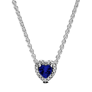 Срібне намисто "Синє серце" - Інтернет-магазин спільних покупок ToGether