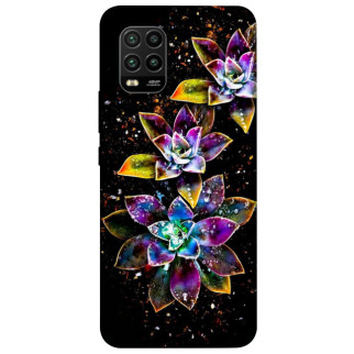 Чохол itsPrint Flowers on black для Xiaomi Mi 10 Lite - Інтернет-магазин спільних покупок ToGether