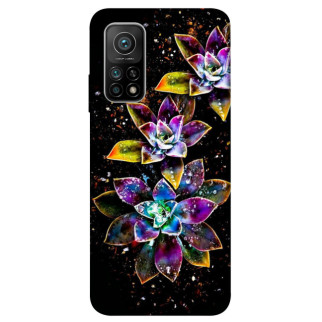 Чохол itsPrint Flowers on black для Xiaomi Mi 10T - Інтернет-магазин спільних покупок ToGether