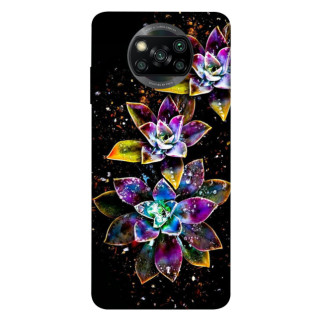 Чохол itsPrint Flowers on black для Xiaomi Poco X3 NFC / Poco X3 Pro - Інтернет-магазин спільних покупок ToGether