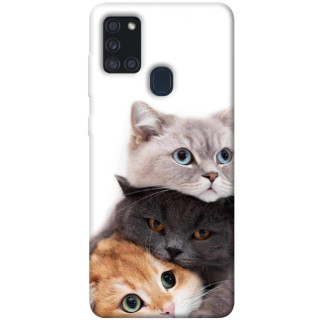 Чохол itsPrint Три коти для Samsung Galaxy A21s - Інтернет-магазин спільних покупок ToGether
