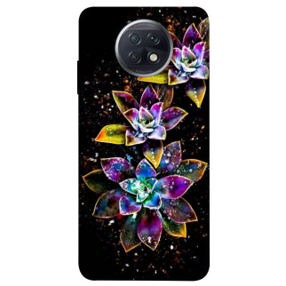 Чохол itsPrint Flowers on black для Xiaomi Redmi Note 9 5G / Note 9T - Інтернет-магазин спільних покупок ToGether