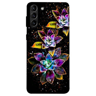 Чохол itsPrint Flowers on black для Samsung Galaxy S21+ - Інтернет-магазин спільних покупок ToGether